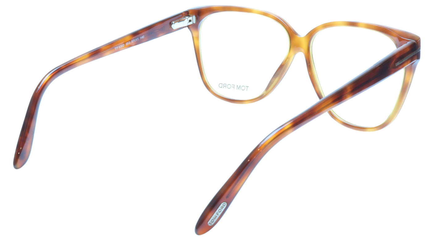 Tom Ford TF5302 053 Eyeglasses Frame Brown Tortoise Acetate Italy Made 57-11-140 - Frame Bay