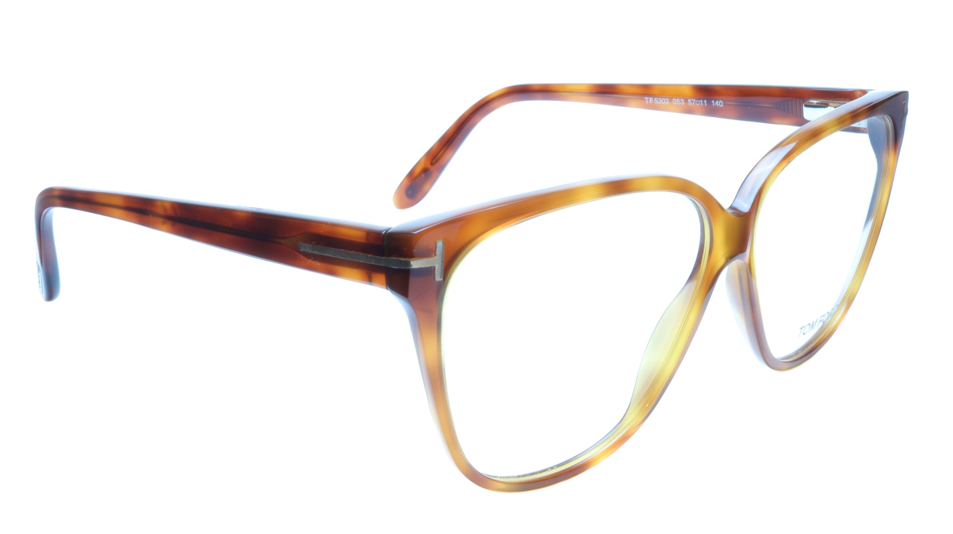 Tom Ford TF5302 053 Eyeglasses Frame Brown Tortoise Acetate Italy Made 57-11-140 - Frame Bay