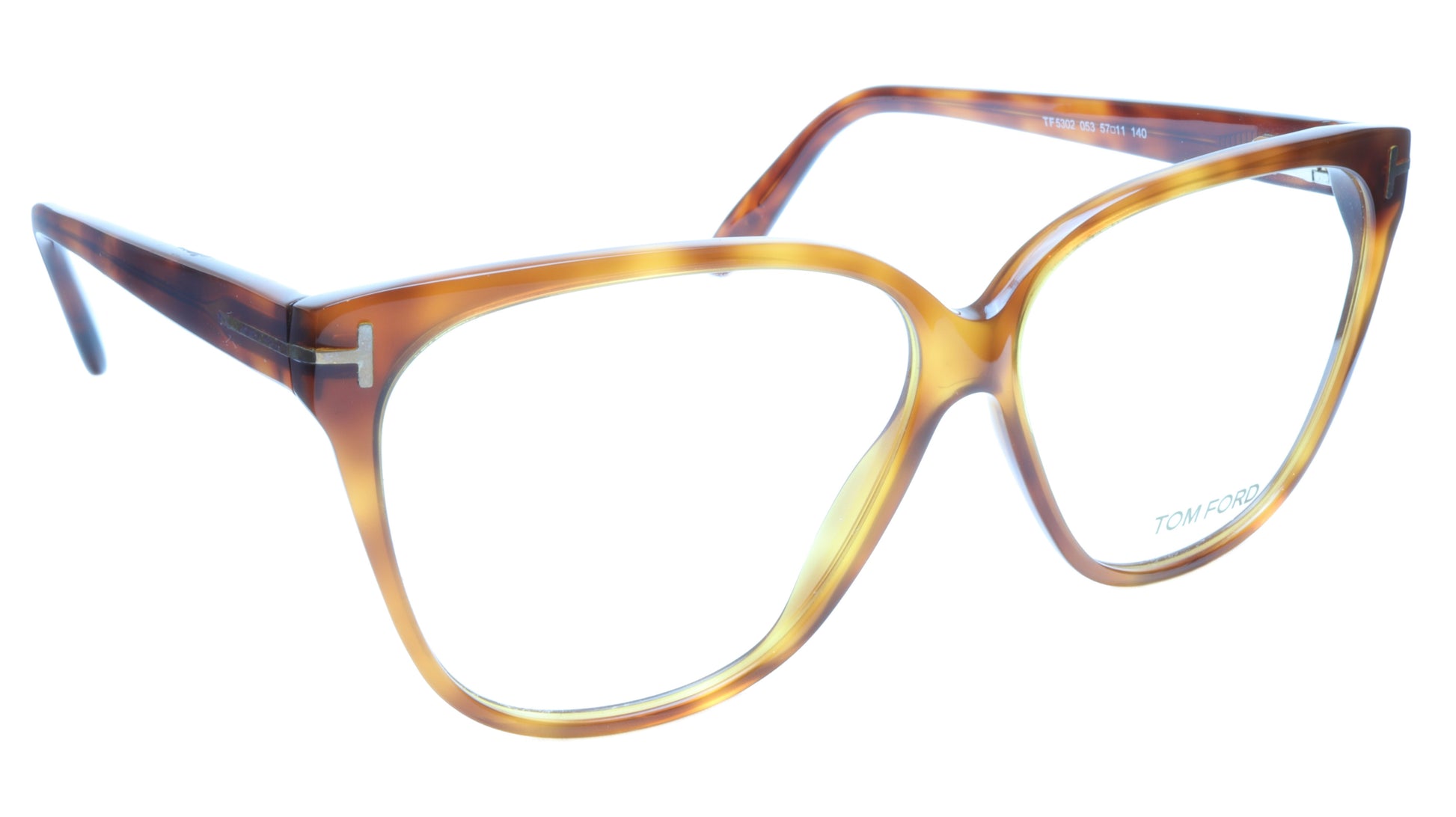 Tom Ford TF5302 053 Eyeglasses Frame Brown Tortoise Acetate Italy Made 57-11-140 - Frame Bay
