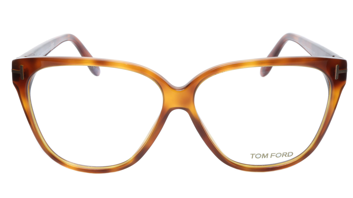 Tom Ford TF5302 053 Eyeglasses Frame Brown Tortoise Acetate Italy Made 57-11-140 - Frame Bay