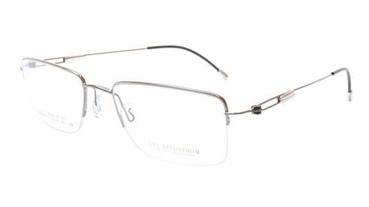 Lindstrom L-102 C3 Eyeglasses Frame Gunmetal Black Italy Hand Made 55-20-145, 33 - Frame Bay