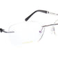 LINDSTROM L-106 C2 Eyeglasses Frame Titanium Silver Black Italy Made 53-19-140 - Frame Bay