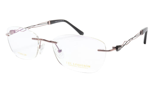 LINDSTROM L-106 C3 Eyeglasses Frame Titanium Bronze Black Italy Made 53-19-140 - Frame Bay