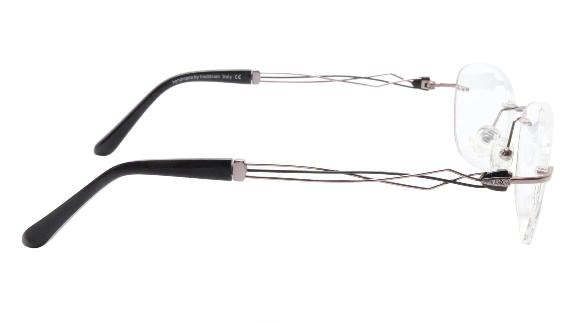 LINDSTROM L-106 C3 Eyeglasses Frame Titanium Bronze Black Italy Made 53-19-140 - Frame Bay