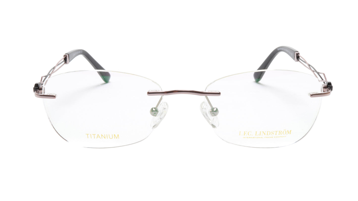 LINDSTROM L-106 C3 Eyeglasses Frame Titanium Bronze Black Italy Made 53-19-140 - Frame Bay