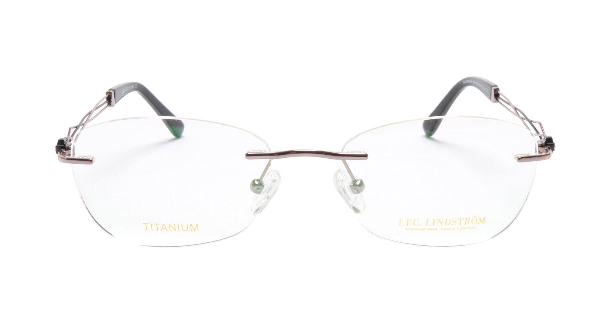 LINDSTROM L-106 C3 Eyeglasses Frame Titanium Bronze Black Italy Made 53-19-140 - Frame Bay