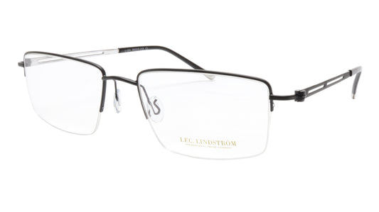 LINDSTROM L-104 C1 Eyeglasses Frame Metal Gunmetal Italy Hand Made 56-19-143 - Frame Bay