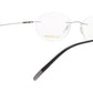 LINDSTROM L-105 C1 Eyeglasses Frame Titanium Silver Black Italy Made 53-18-145 - Frame Bay