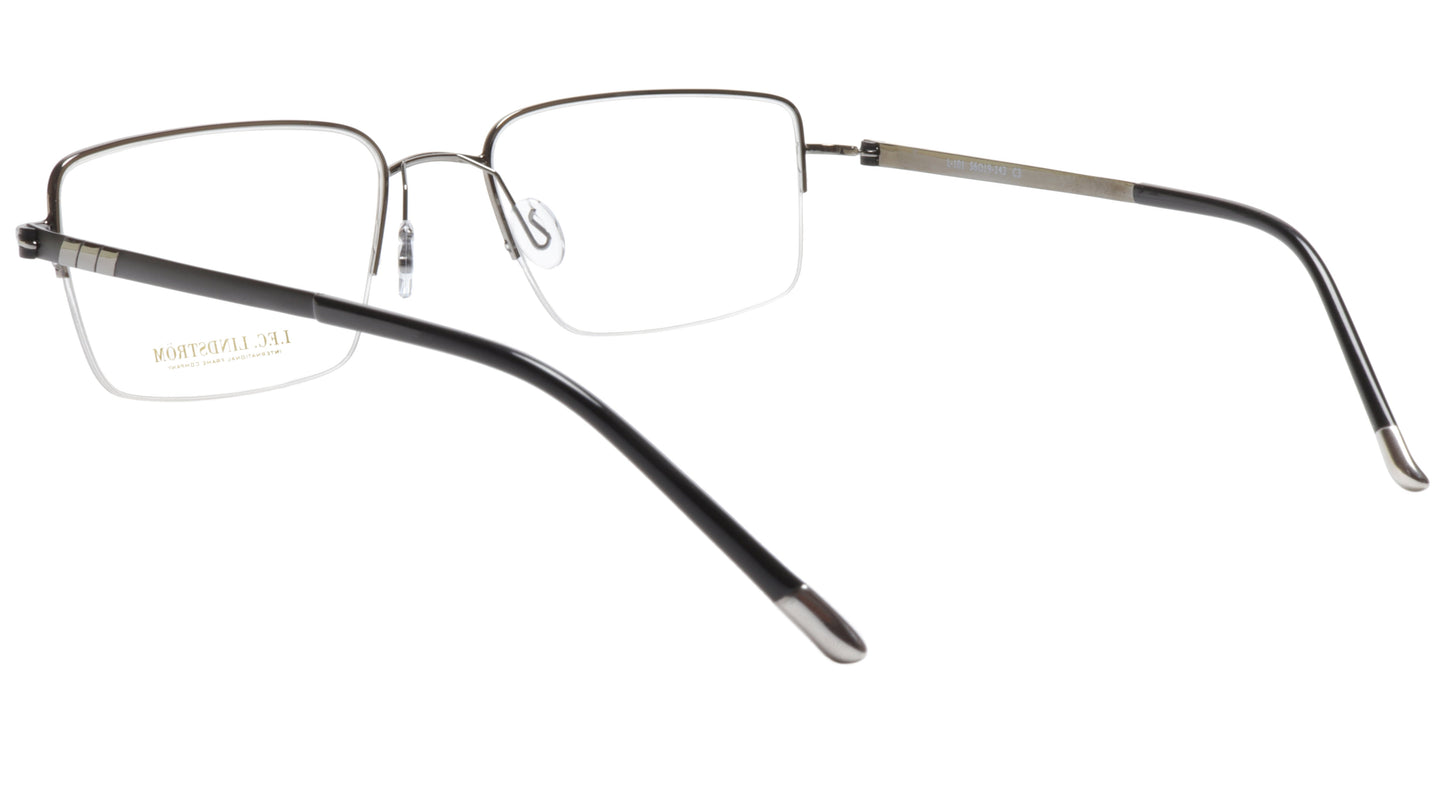 LINDSTROM L-101 C3 Frame Acetate Metal Gunmetal Black Italy Made 56-19-143 - Frame Bay