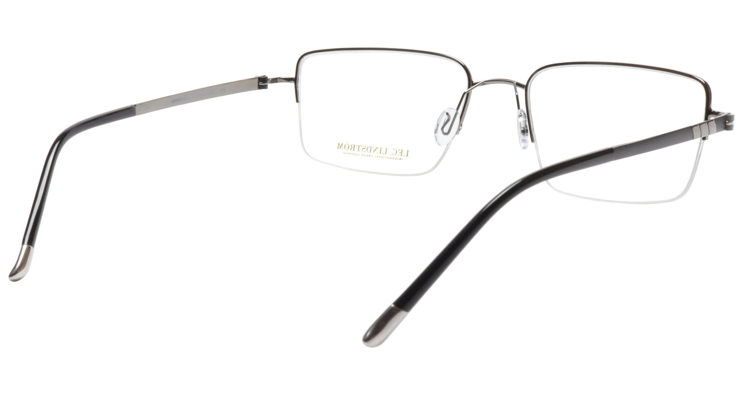 LINDSTROM L-101 C3 Frame Acetate Metal Gunmetal Black Italy Made 56-19-143 - Frame Bay