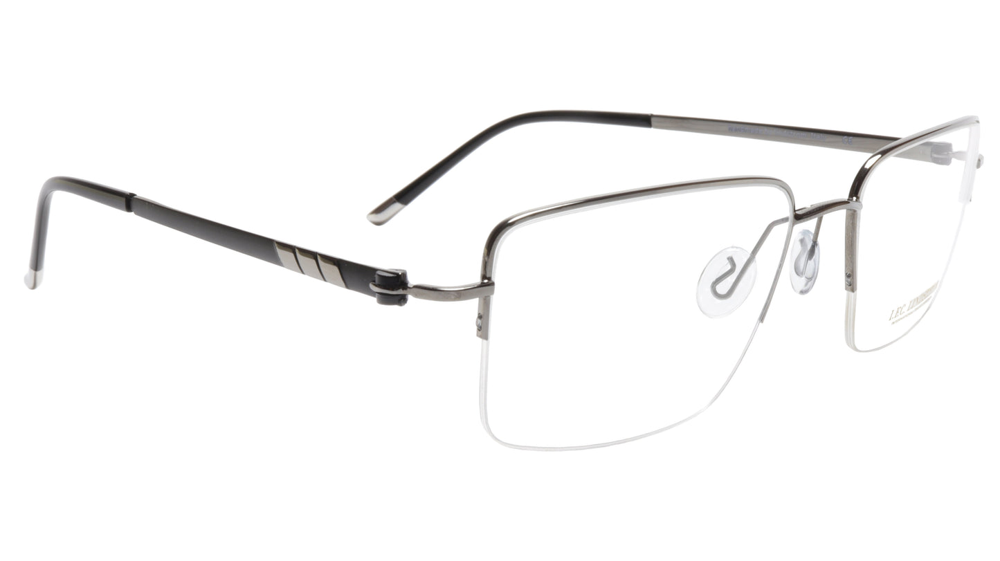 LINDSTROM L-101 C3 Frame Acetate Metal Gunmetal Black Italy Made 56-19-143 - Frame Bay