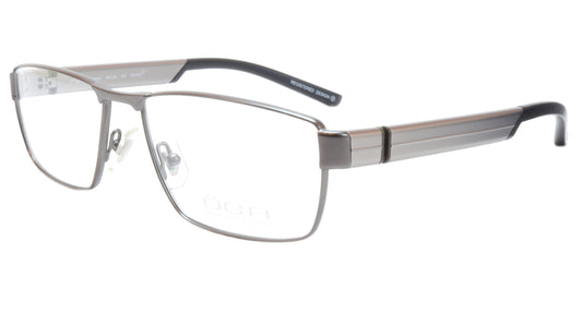 OGA Morel Eyeglasses Frame 76540 GG060 Metal Acetate Gunmetal Silver France - Frame Bay