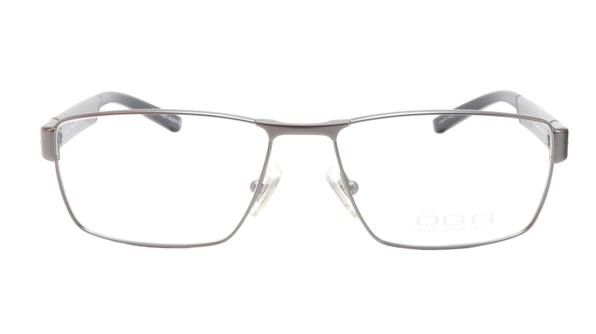 OGA Morel Eyeglasses Frame 76540 GG060 Metal Acetate Gunmetal Silver France - Frame Bay