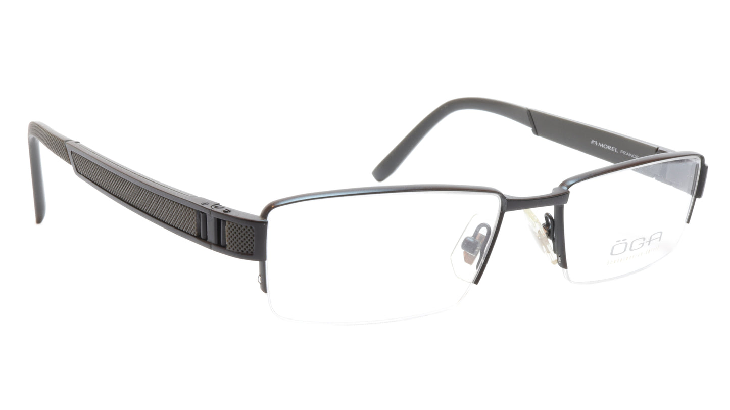 OGA Morel Eyeglasses Frame 68940 NG012 Acetate Metal Black France 52-17-140, 27 - Frame Bay