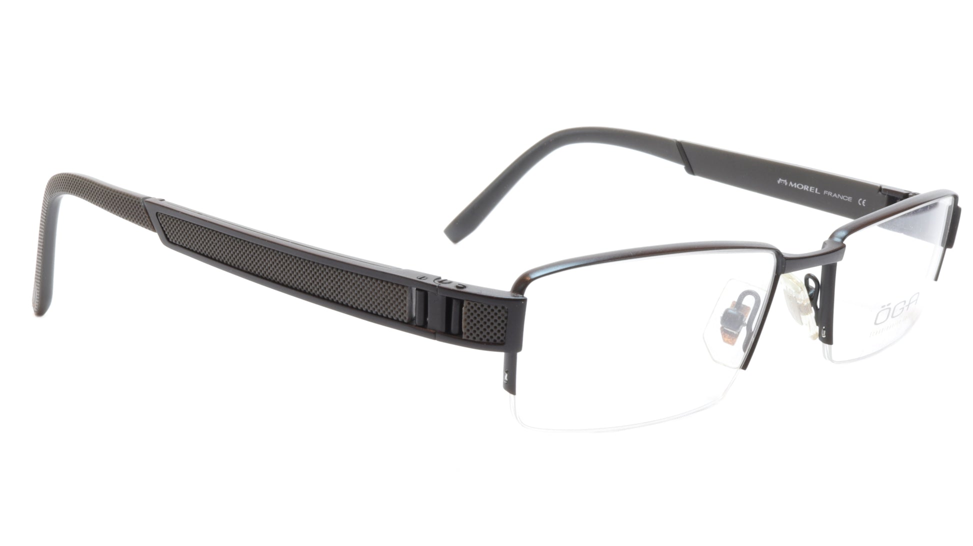 OGA Morel Eyeglasses Frame 68940 NG012 Acetate Metal Black France 52-17-140, 27 - Frame Bay