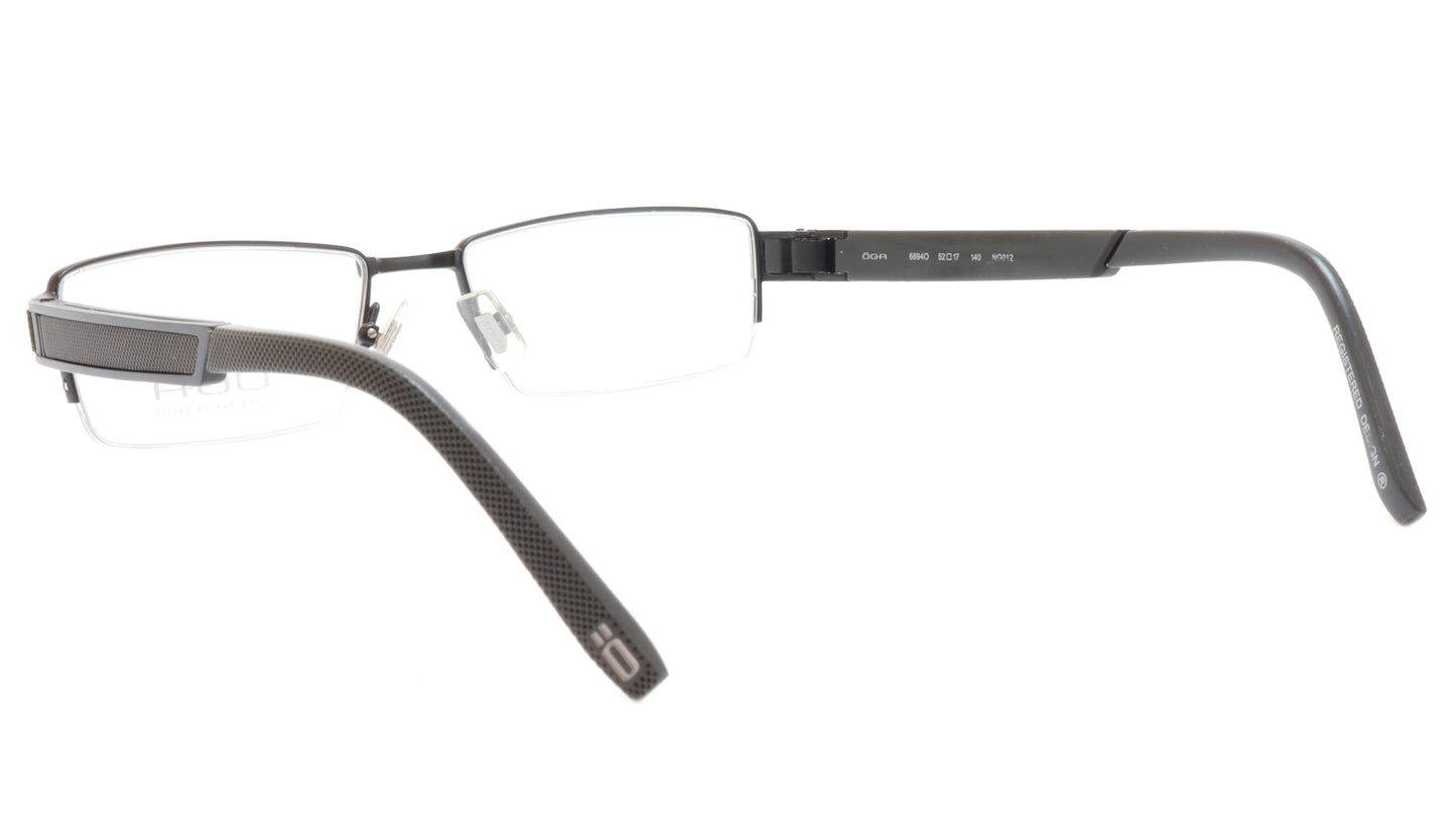 OGA Morel Eyeglasses Frame 68940 NG012 Acetate Metal Black France 52-17-140, 27 - Frame Bay