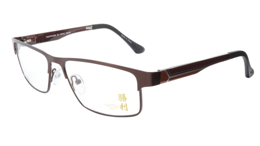 KATSU 4040C C040 Eyeglasses Frame Acetate Metal Bronze 55-15-138 Made In Japan - Frame Bay