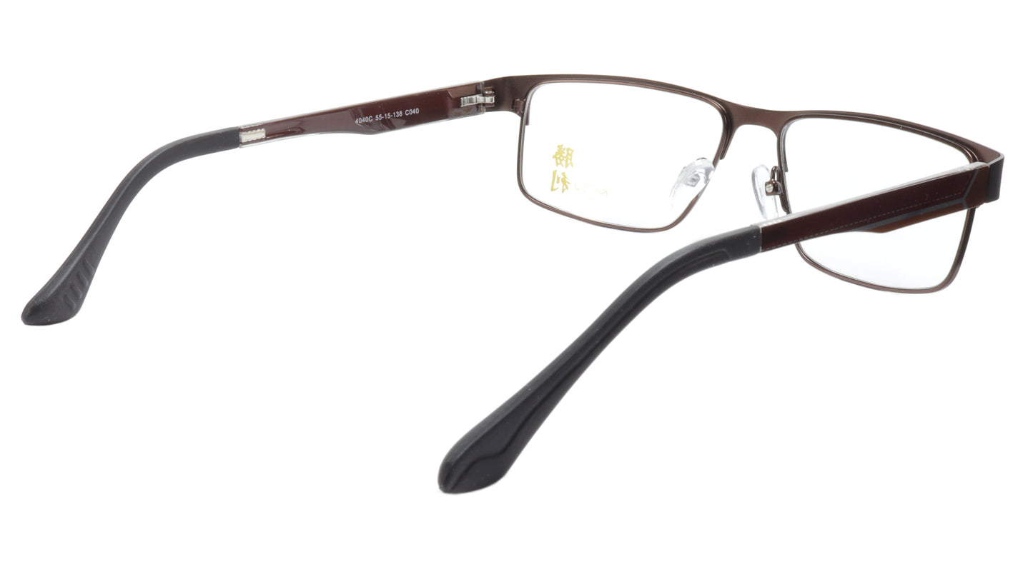 KATSU 4040C C040 Eyeglasses Frame Acetate Metal Bronze 55-15-138 Made In Japan - Frame Bay