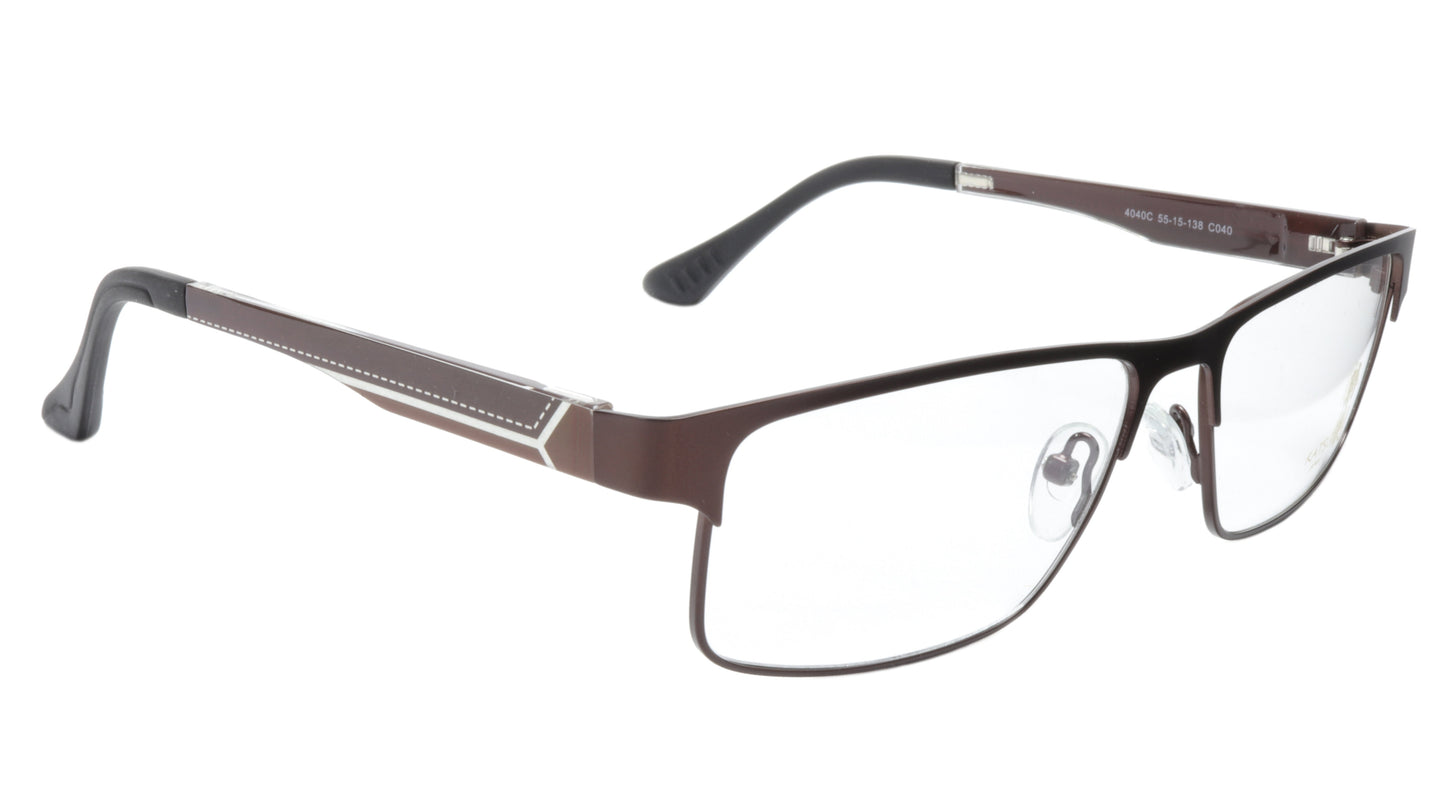 KATSU 4040C C040 Eyeglasses Frame Acetate Metal Bronze 55-15-138 Made In Japan - Frame Bay