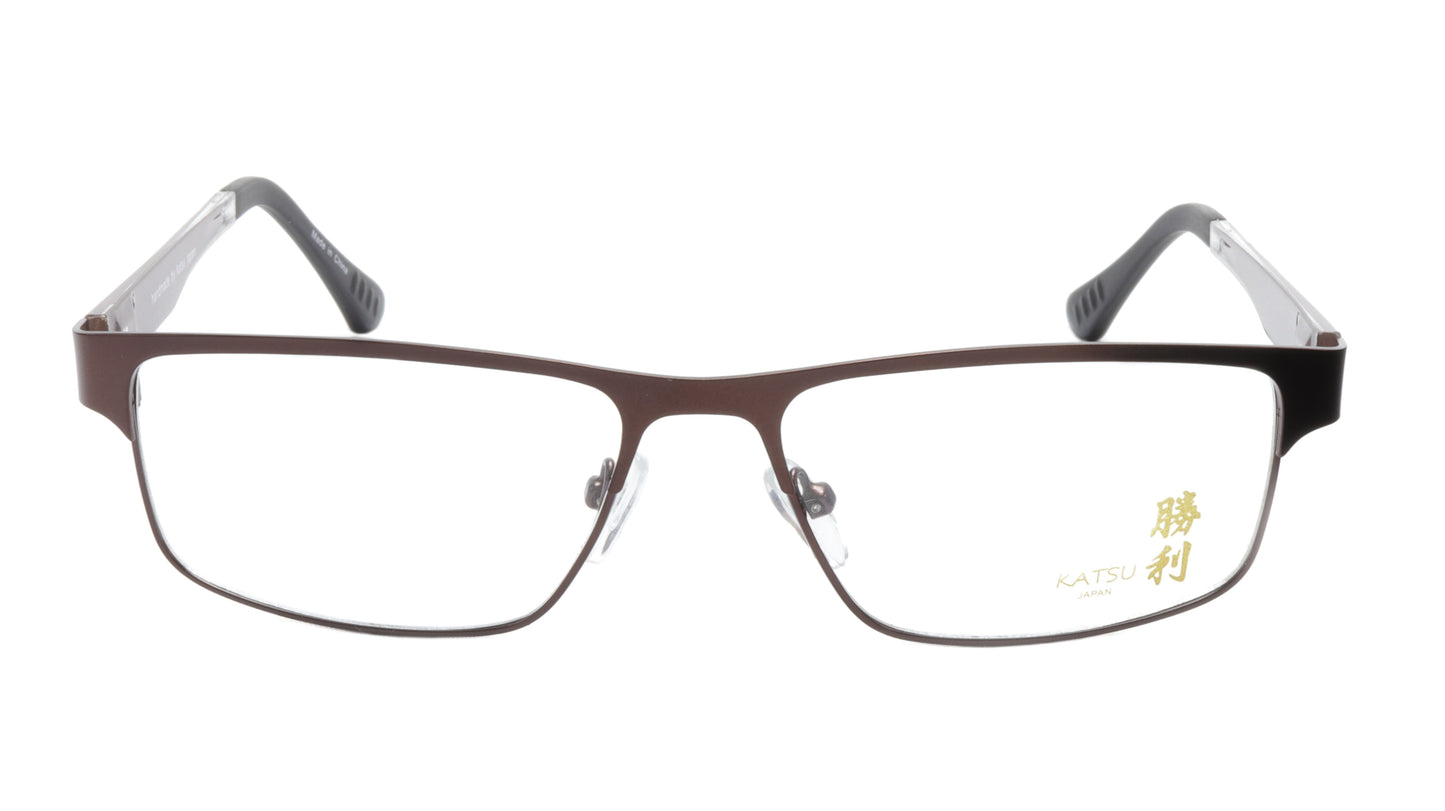 KATSU 4040C C040 Eyeglasses Frame Acetate Metal Bronze 55-15-138 Made In Japan - Frame Bay