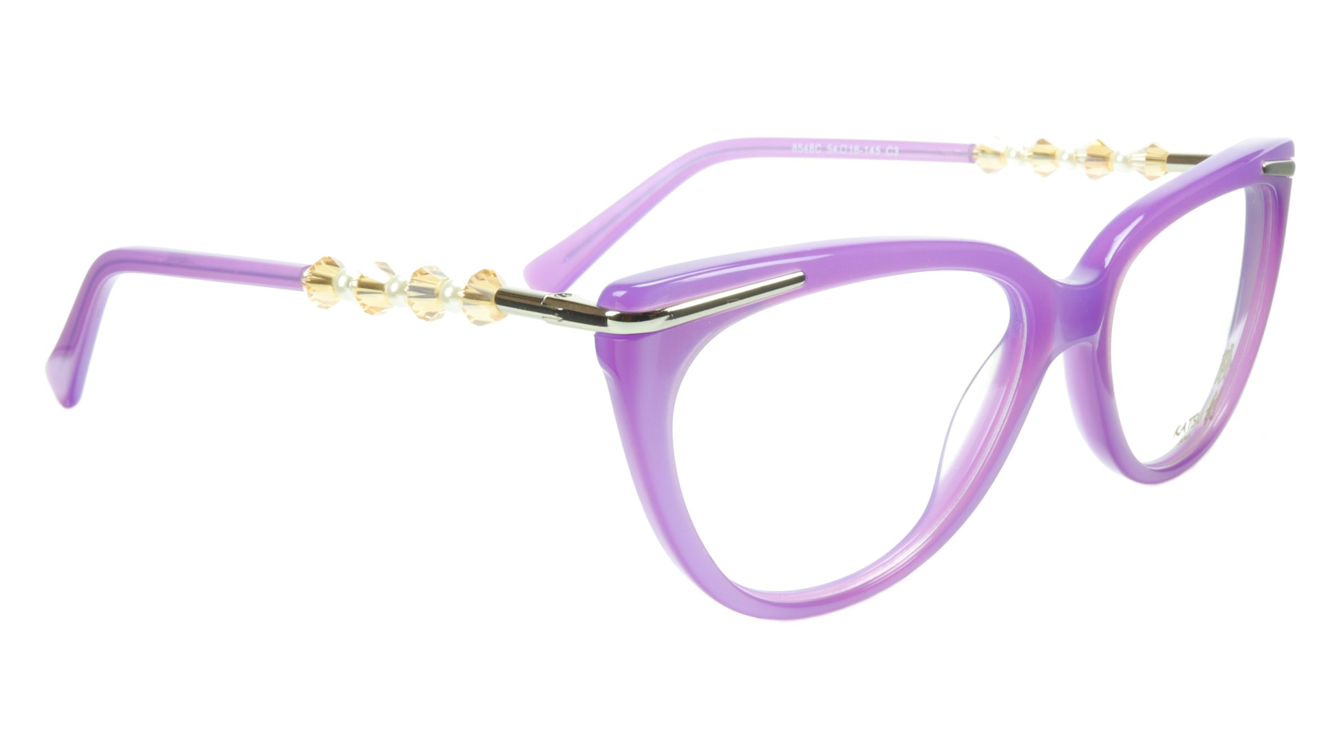 KATSU 8548C C3 Eyeglasses Frame Soft Pink Acetate 54-16-145 Japan Handmade - Frame Bay