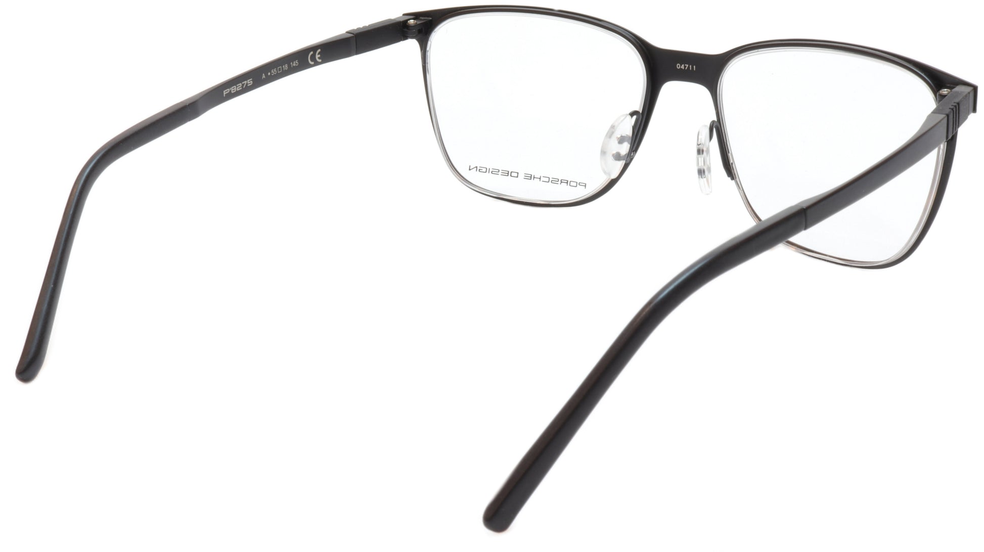 Porsche Design P8275 A Black Metal Acetate Eyeglasses Frame Japan 55-18-145, 43 - Frame Bay