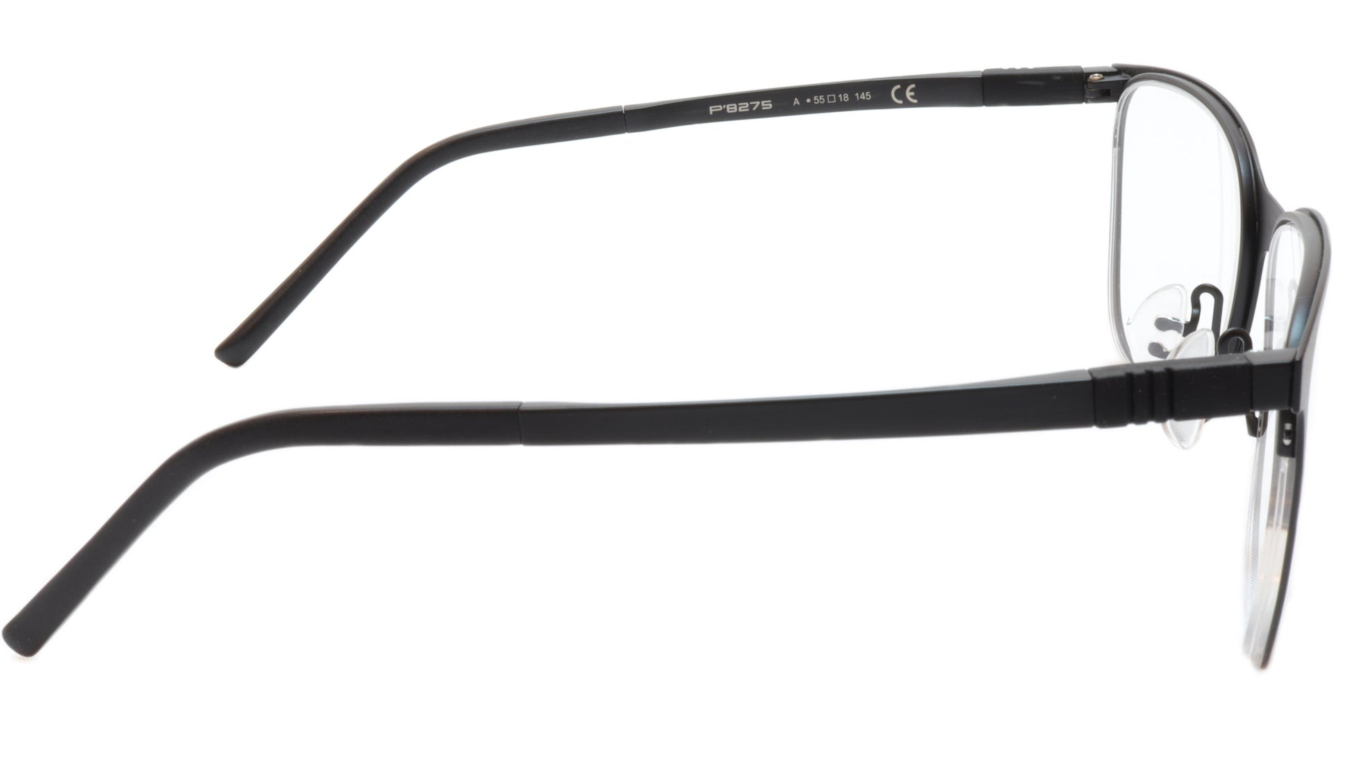 Porsche Design P8275 A Black Metal Acetate Eyeglasses Frame Japan 55-18-145, 43 - Frame Bay