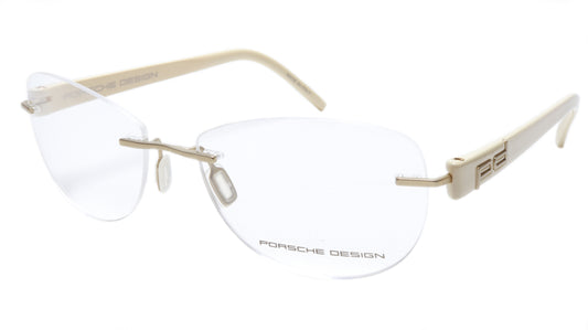 Porsche Design P8209 Anduque White Eyeglasses Frame Italy 55-16-135, 39 - Frame Bay