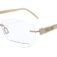 Porsche Design P8209 Anduque White Eyeglasses Frame Italy 55-16-135, 39 - Frame Bay