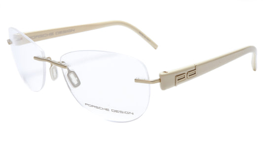 Porsche Design P8209 Anduque White Eyeglasses Frame Italy 55-16-135, 39 - Frame Bay