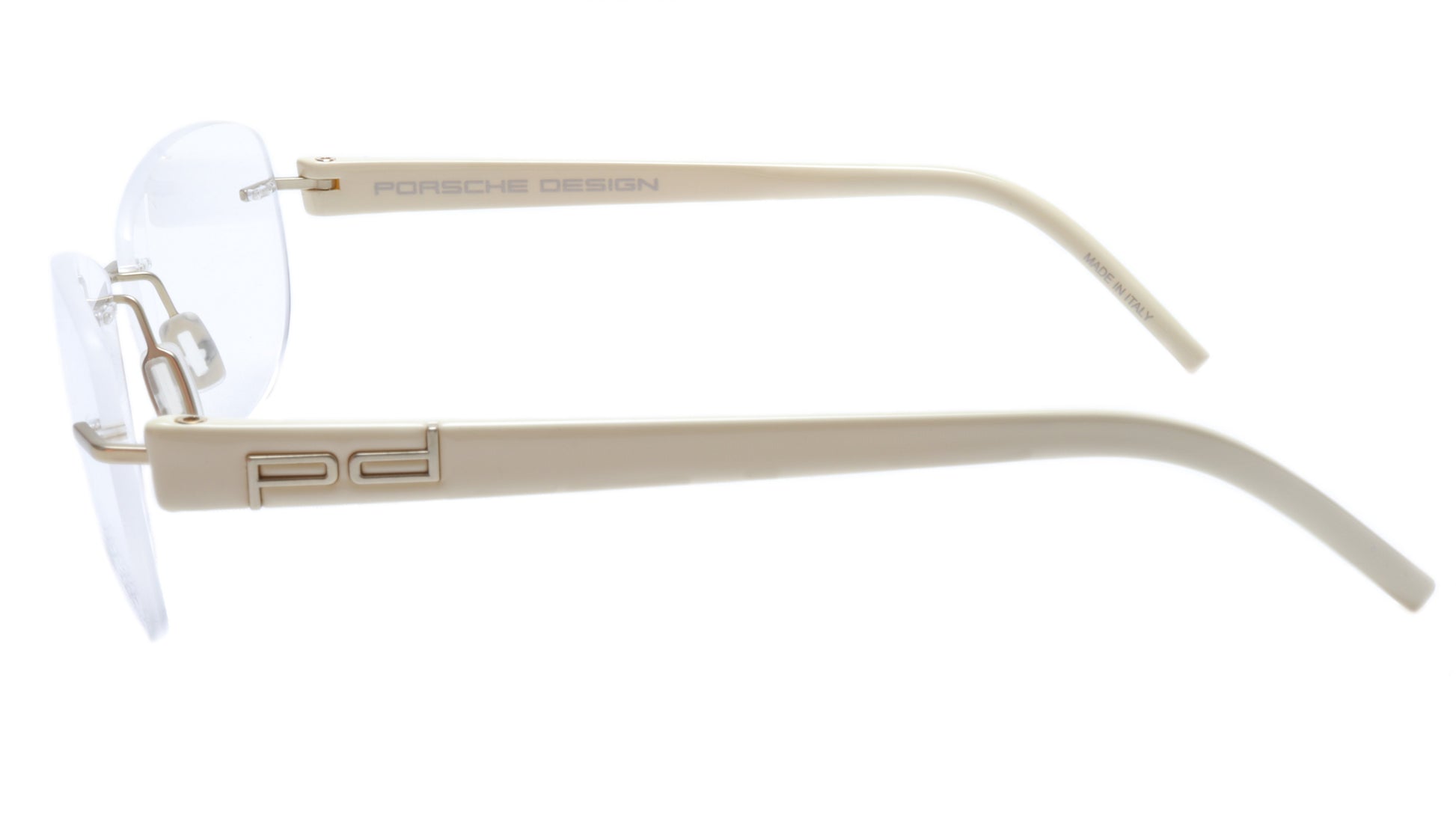 Porsche Design P8209 Anduque White Eyeglasses Frame Italy 55-16-135, 39 - Frame Bay
