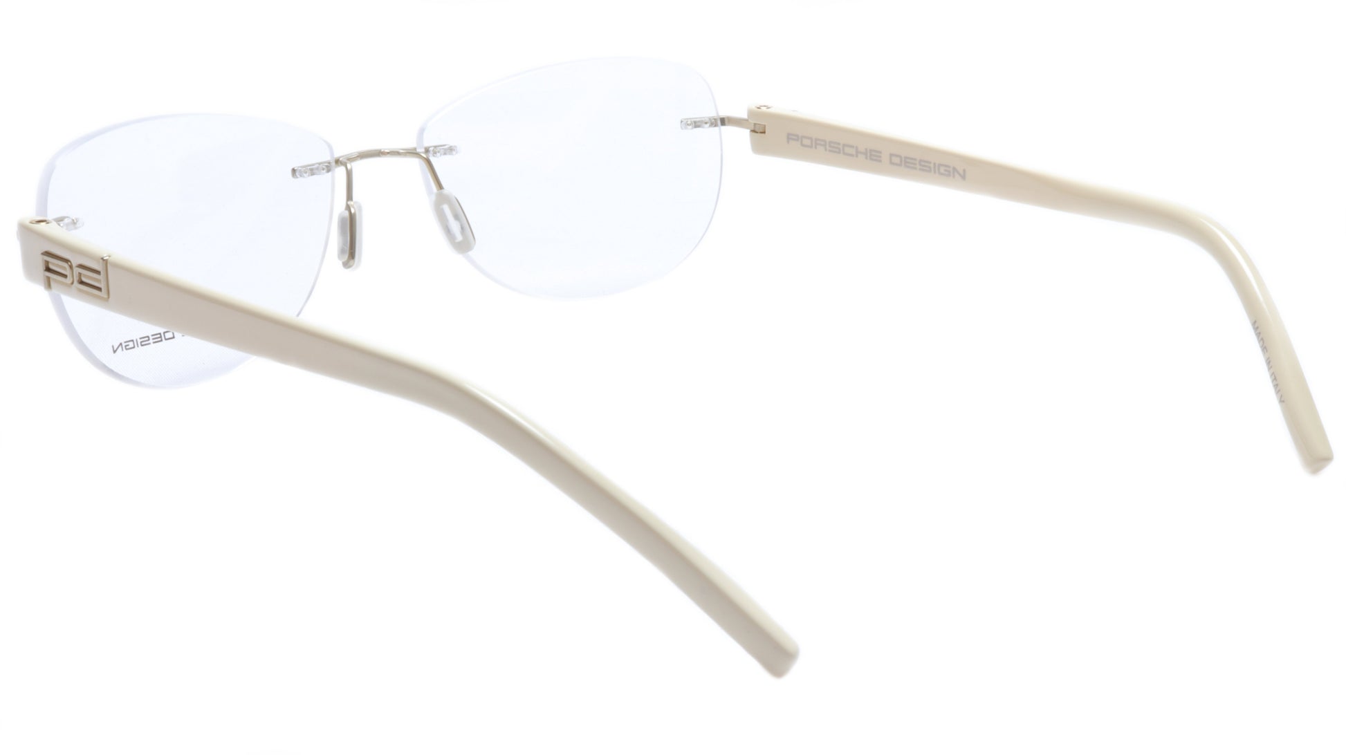 Porsche Design P8209 Anduque White Eyeglasses Frame Italy 55-16-135, 39 - Frame Bay