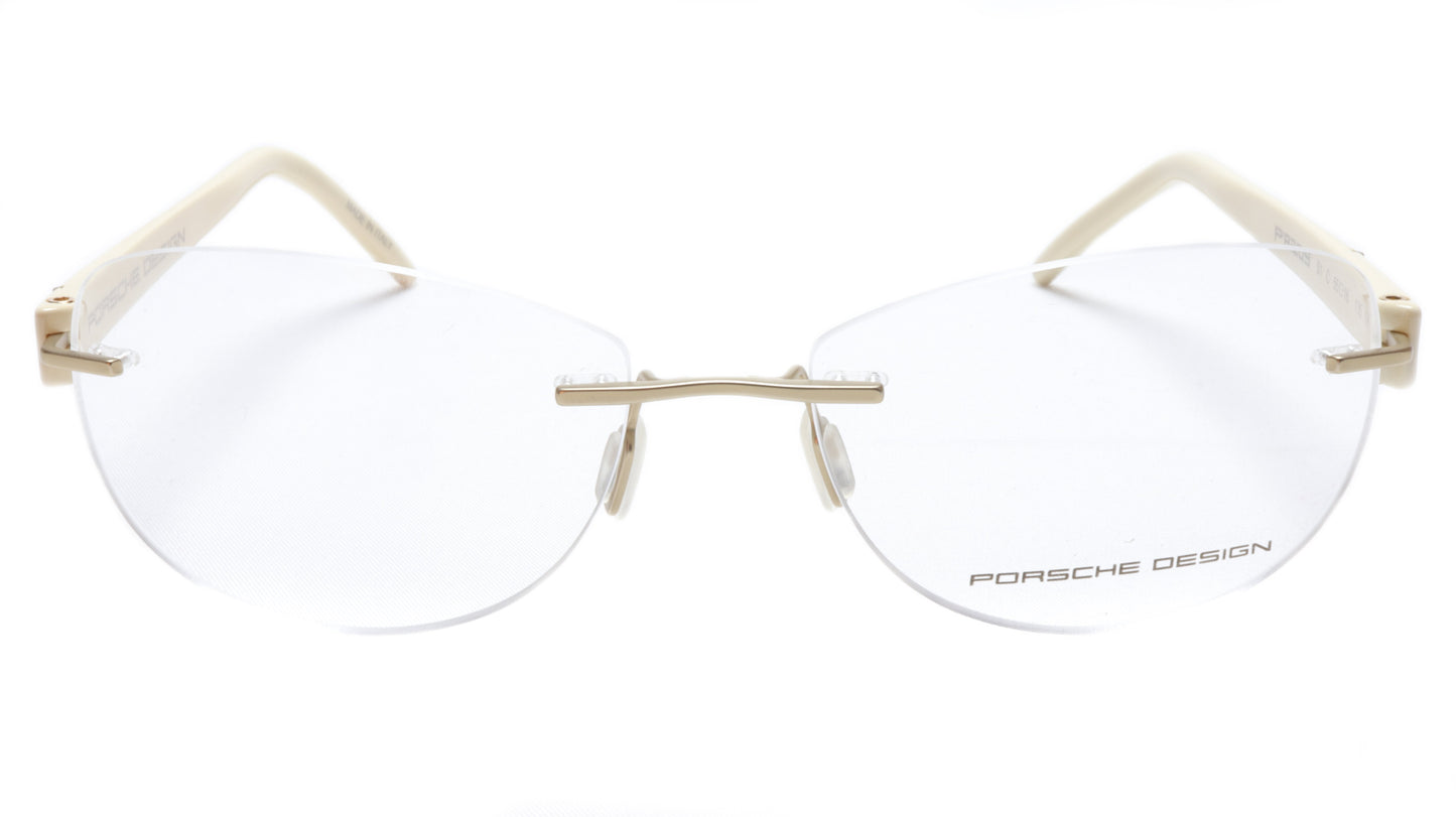 Porsche Design P8209 Anduque White Eyeglasses Frame Italy 55-16-135, 39 - Frame Bay
