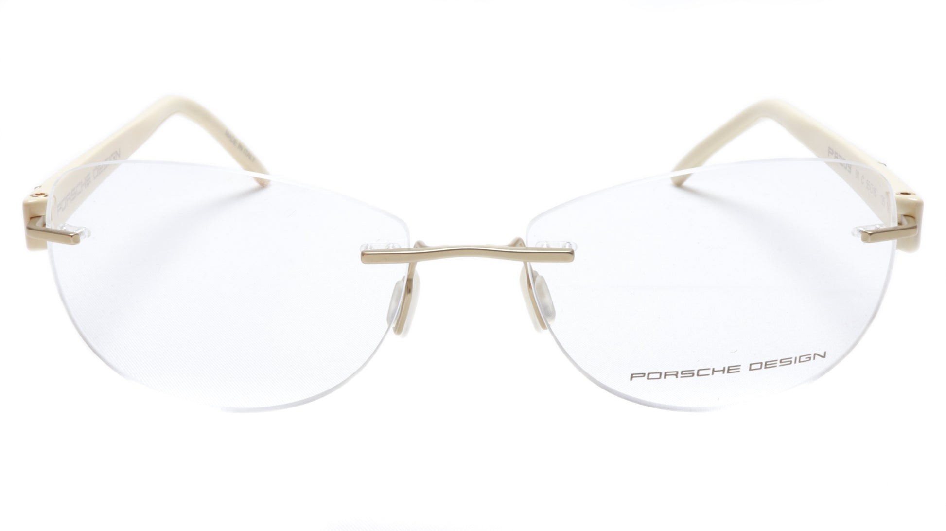 Porsche Design P8209 Anduque White Eyeglasses Frame Italy 55-16-135, 39 - Frame Bay