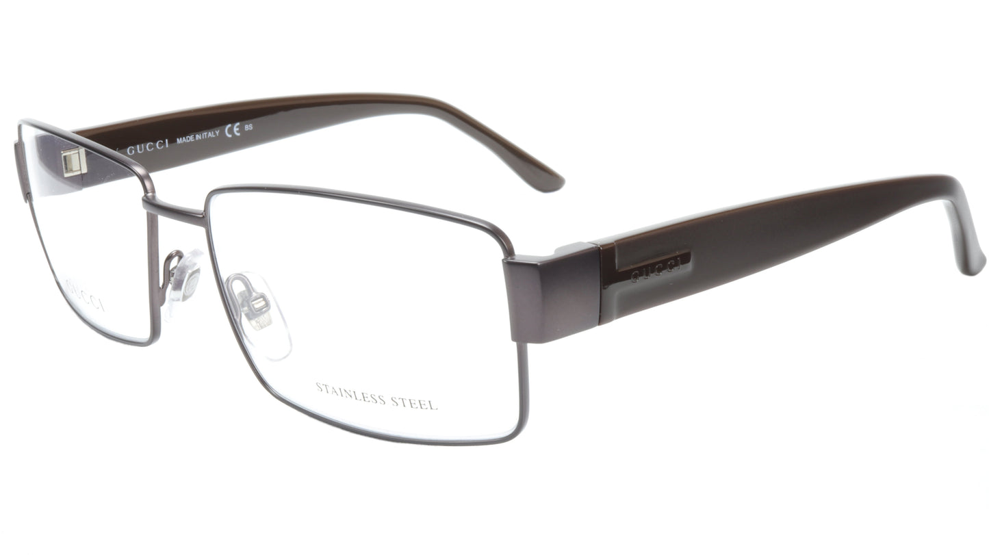 Gucci GG2217 L13 Chocolate Metal Acetate Eyeglasses frame Italy 55-16-135, 35 - Frame Bay