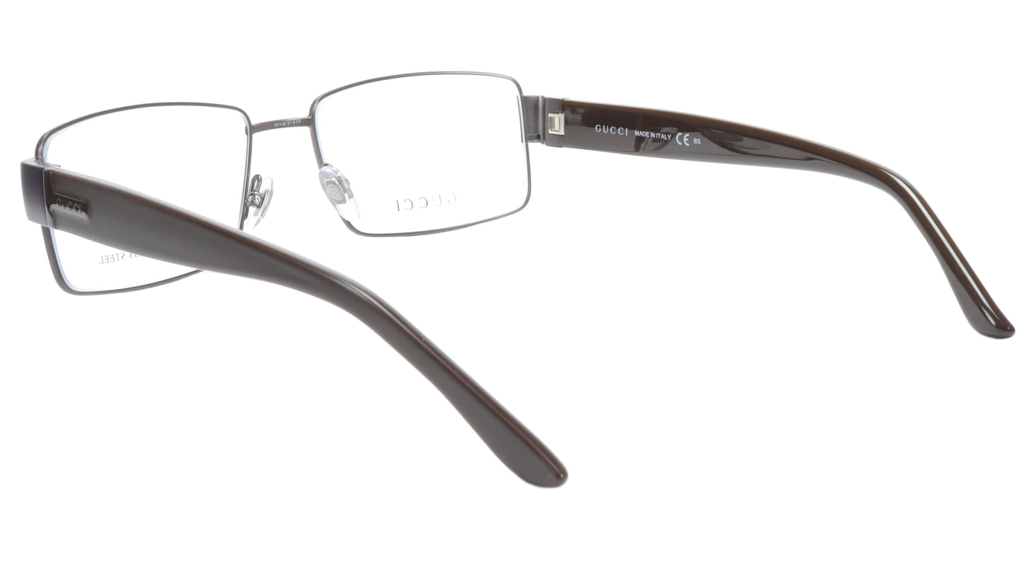 Gucci GG2217 L13 Chocolate Metal Acetate Eyeglasses frame Italy 55-16-135, 35 - Frame Bay