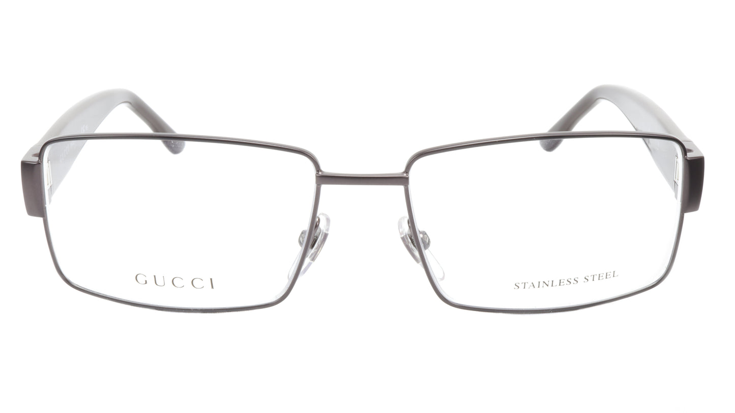 Gucci GG2217 L13 Chocolate Metal Acetate Eyeglasses frame Italy 55-16-135, 35 - Frame Bay