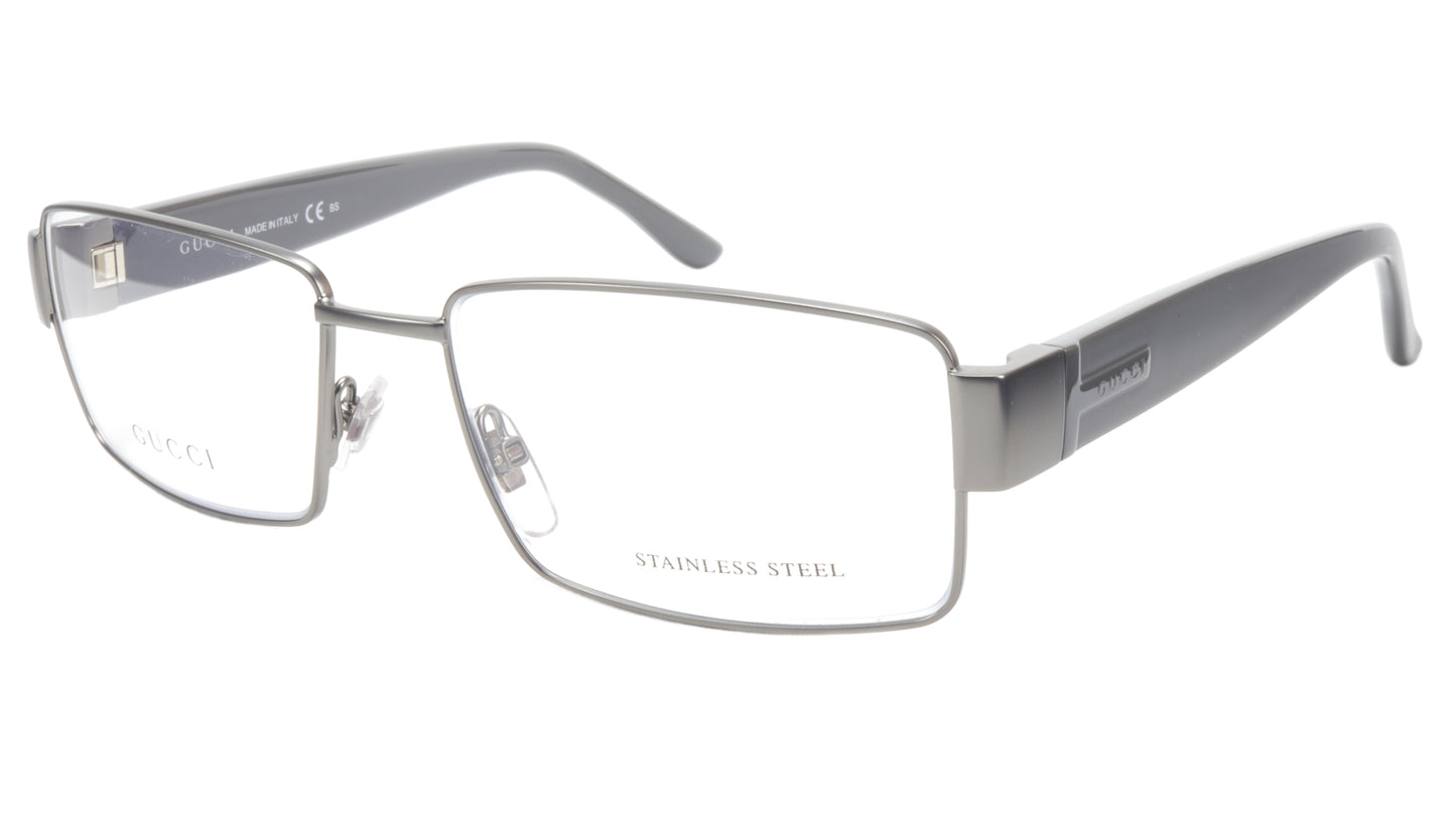 Gucci GG2217 L11 Dark Ruthenium Metal Acetate Eyeglasses Italy 53-16-135, 35 - Frame Bay