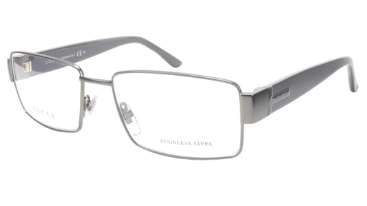 Gucci GG2217 L11 Dark Ruthenium Metal Acetate Eyeglasses Italy 53-16-135, 35 - Frame Bay