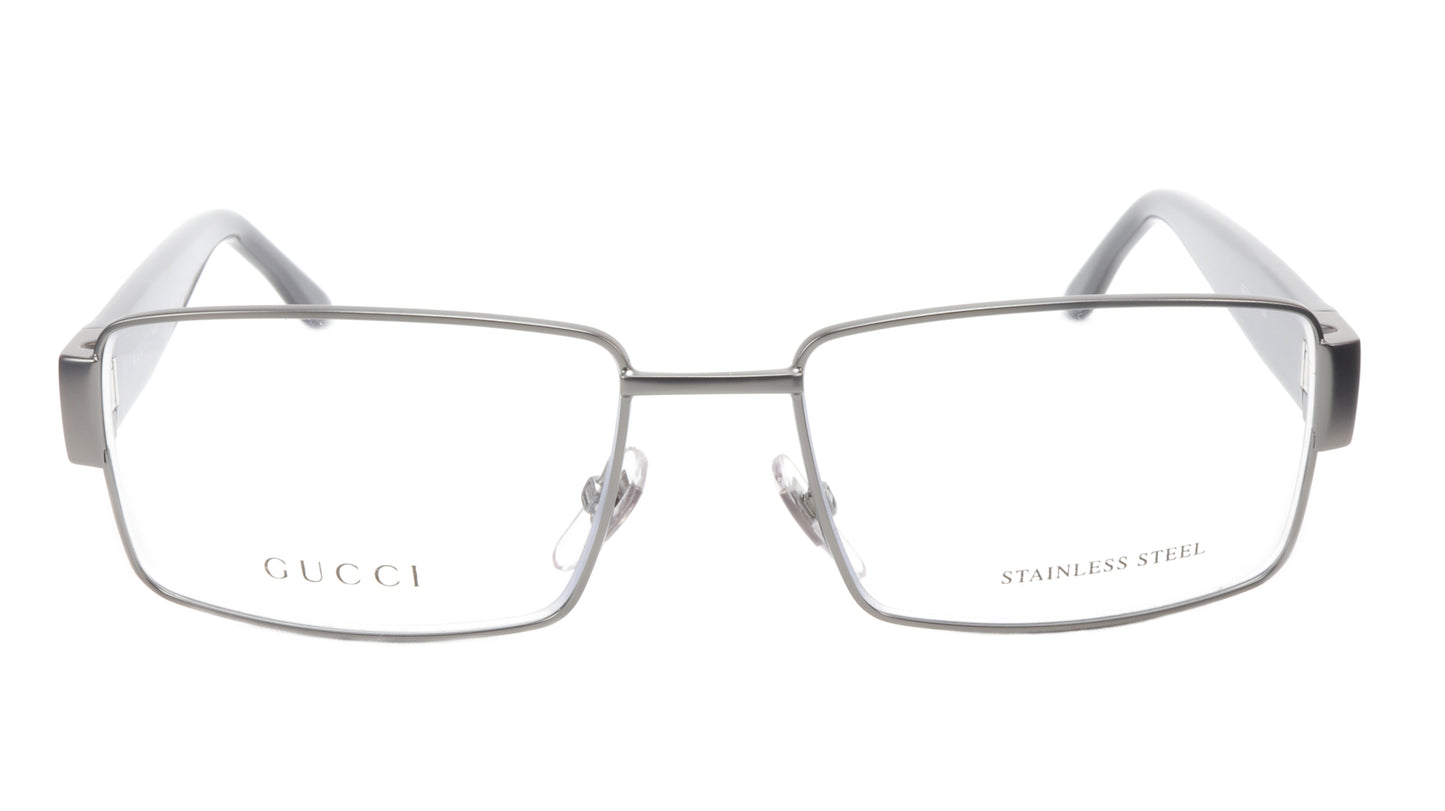 Gucci GG2217 L11 Dark Ruthenium Metal Acetate Eyeglasses Italy 53-16-135, 35 - Frame Bay