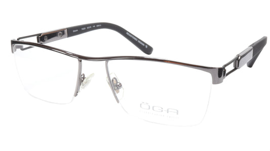 OGA Morel Eyeglasses Frame 75220 GN013 Metal Gunmetal Black France 53-18-140, 33 - Frame Bay