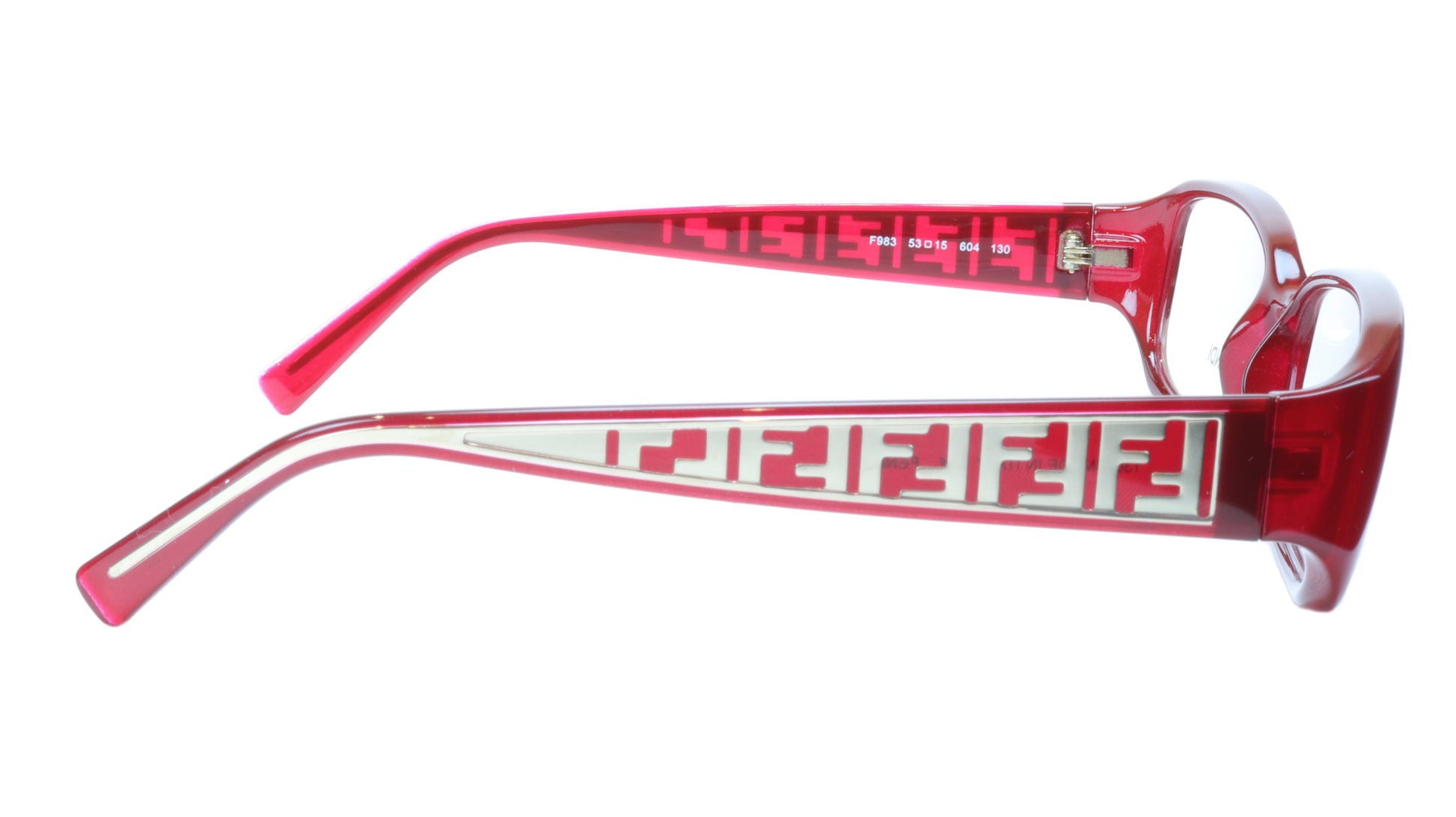 FENDI Eyeglasses Frame F983 (604) For Women Acetate Red Italy 53-15-130, 30 - Frame Bay