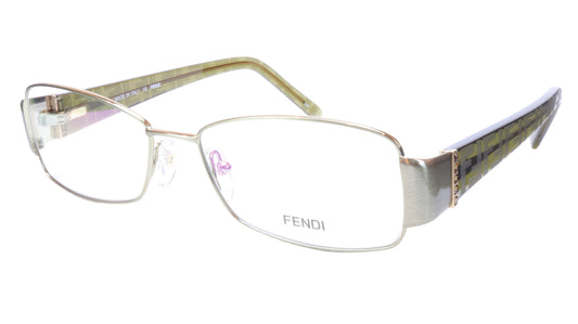 FENDI Eyeglasses Frame F908R (317) Metal Acetate Green Italy 54-16-130, 33 - Frame Bay