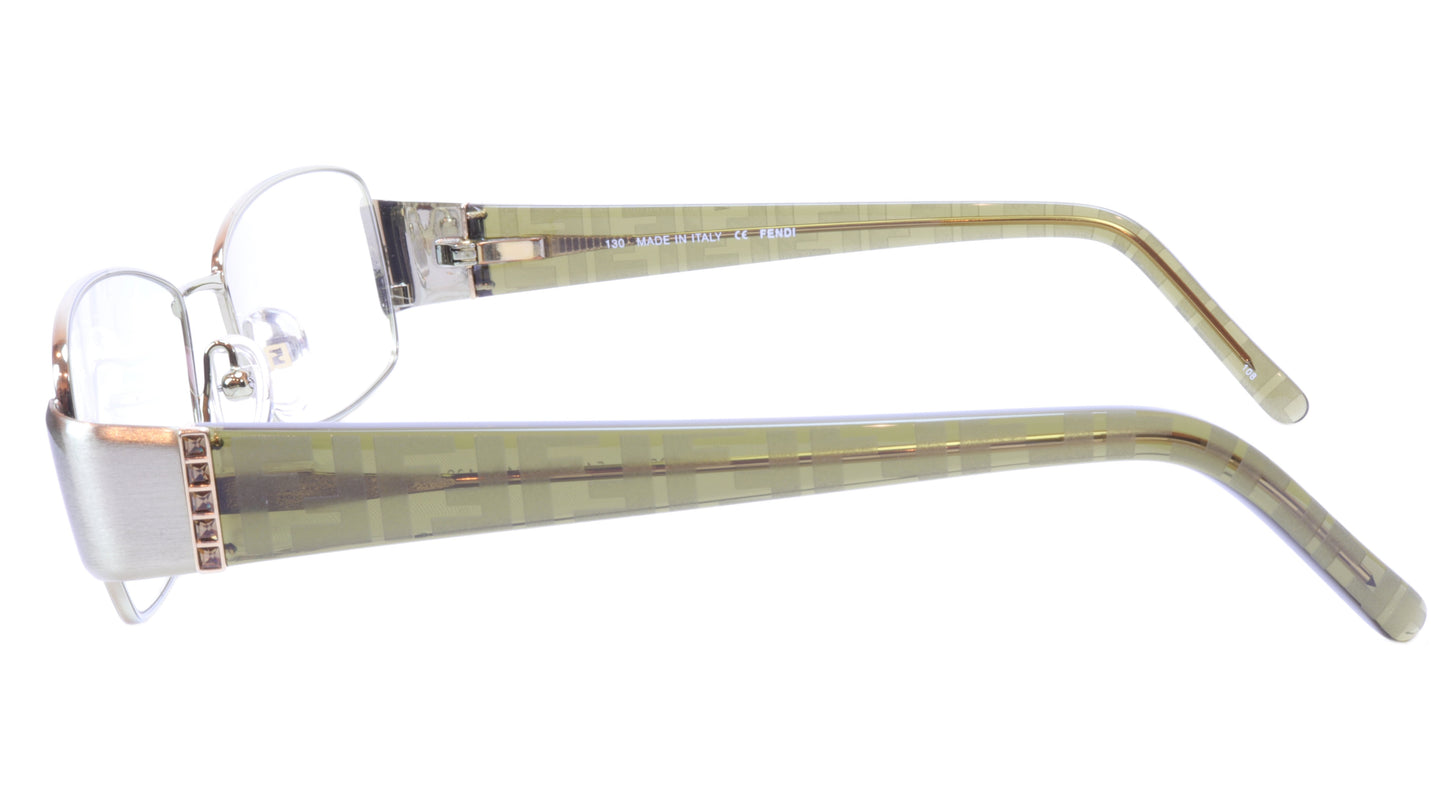 FENDI Eyeglasses Frame F908R (317) Metal Acetate Green Italy 54-16-130, 33 - Frame Bay