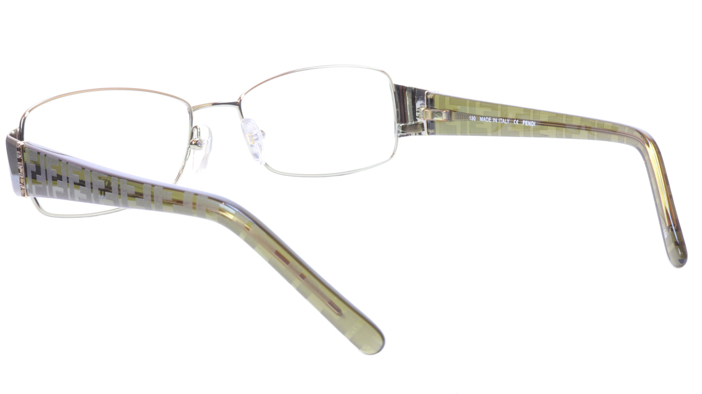 FENDI Eyeglasses Frame F908R (317) Metal Acetate Green Italy 54-16-130, 33 - Frame Bay