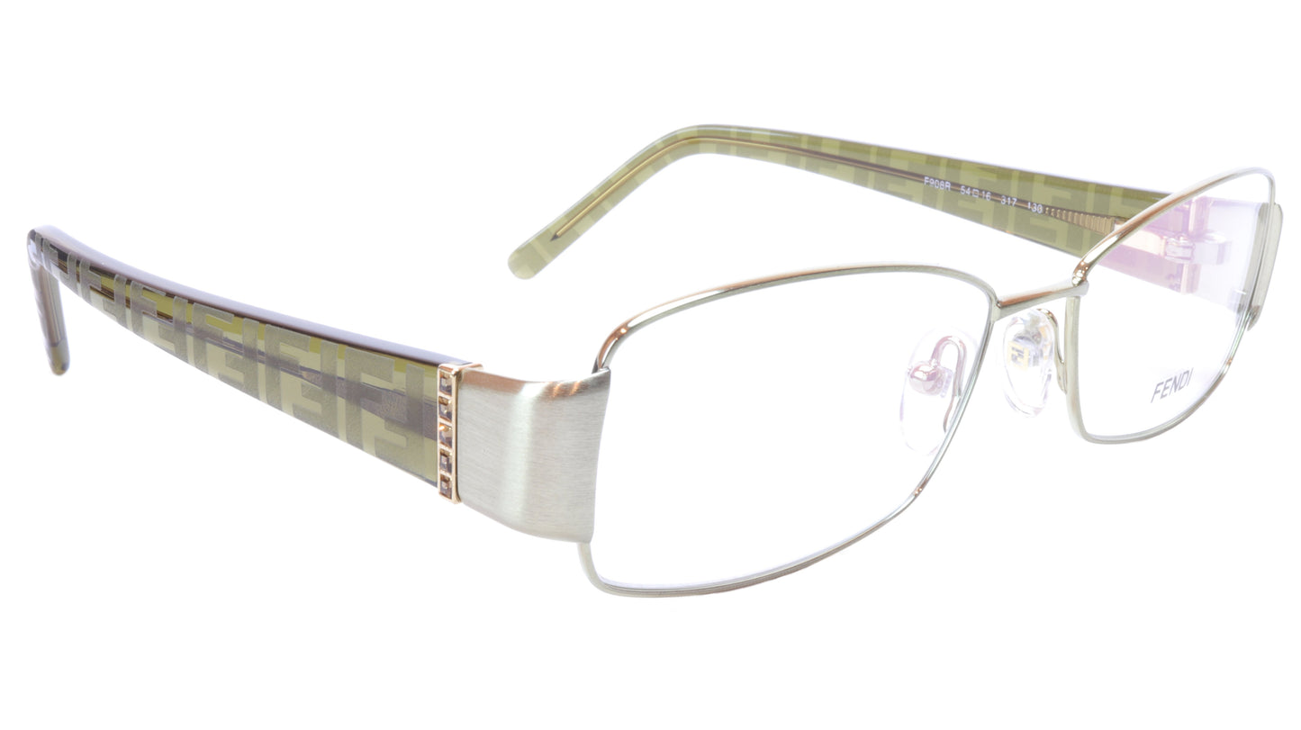 FENDI Eyeglasses Frame F908R (317) Metal Acetate Green Italy 54-16-130, 33 - Frame Bay