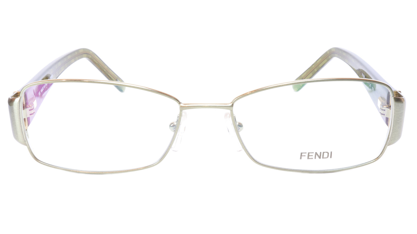 FENDI Eyeglasses Frame F908R (317) Metal Acetate Green Italy 54-16-130, 33 - Frame Bay
