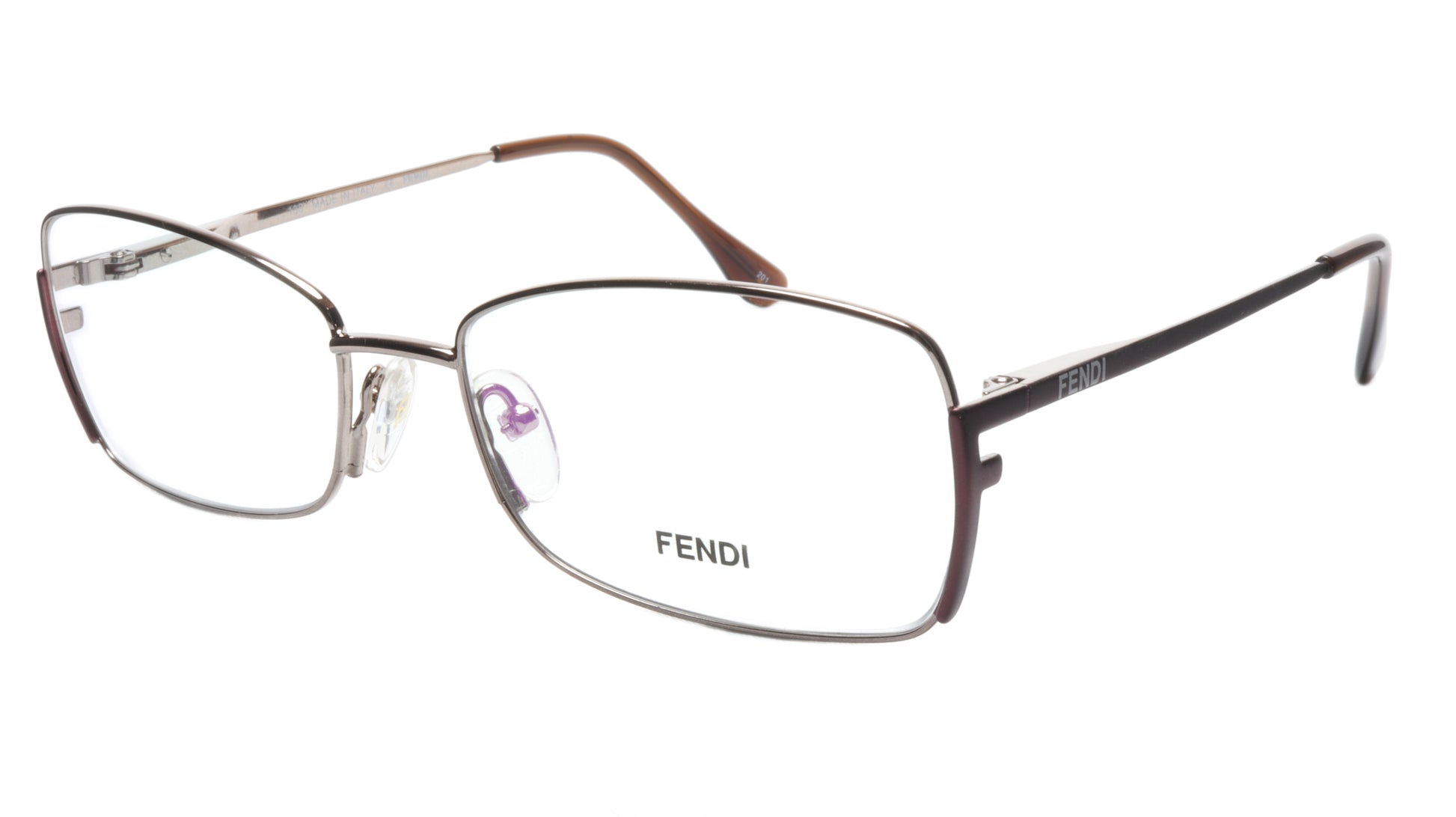 FENDI Eyeglasses Frame F959 (770) Metal Light Bronze Italy Made 54-16-135, 34 - Frame Bay