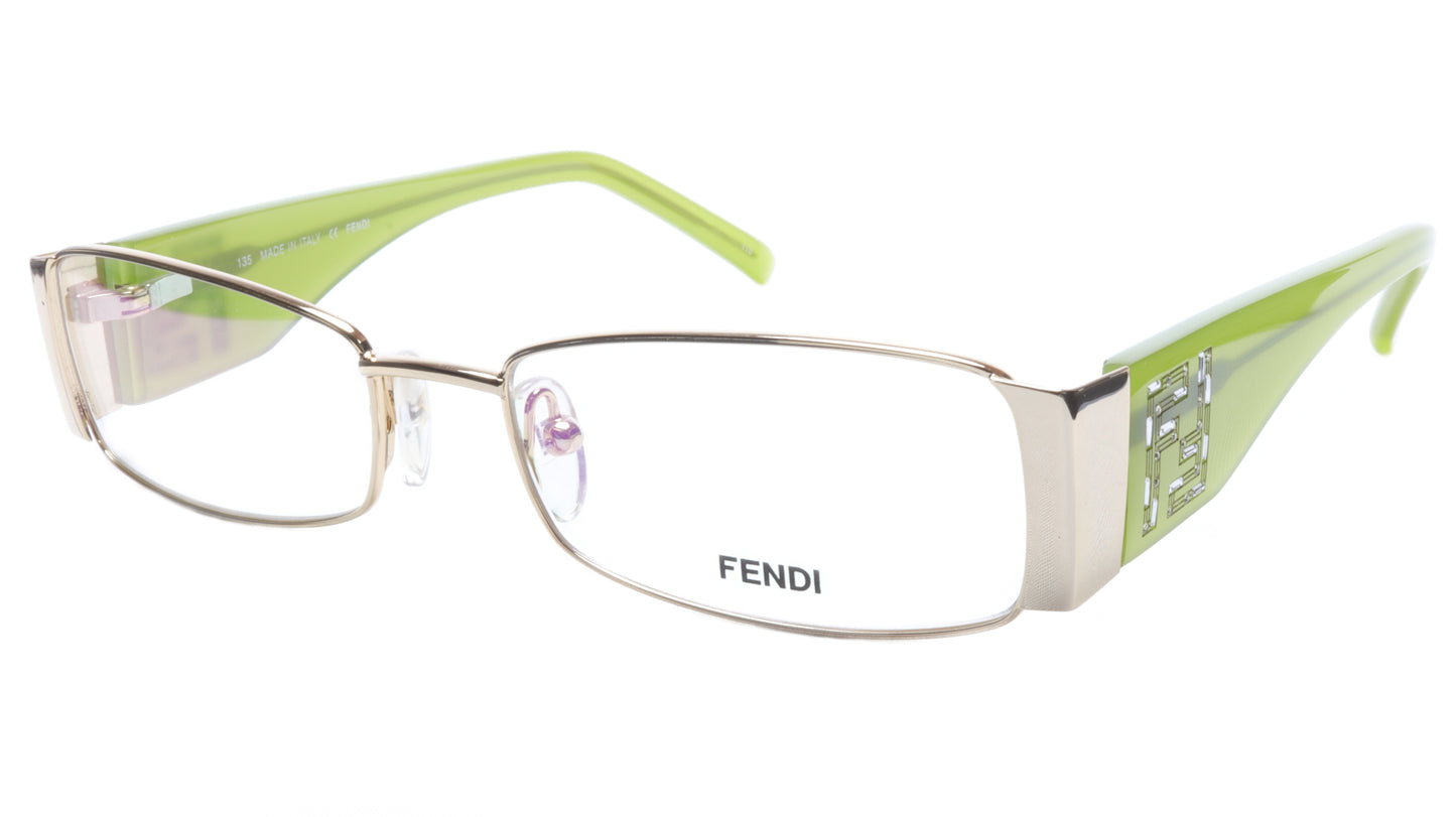 FENDI Eyeglasses Frame F923R (714) Metal Gold Light Green Italy 52-16-135, 28 - Frame Bay