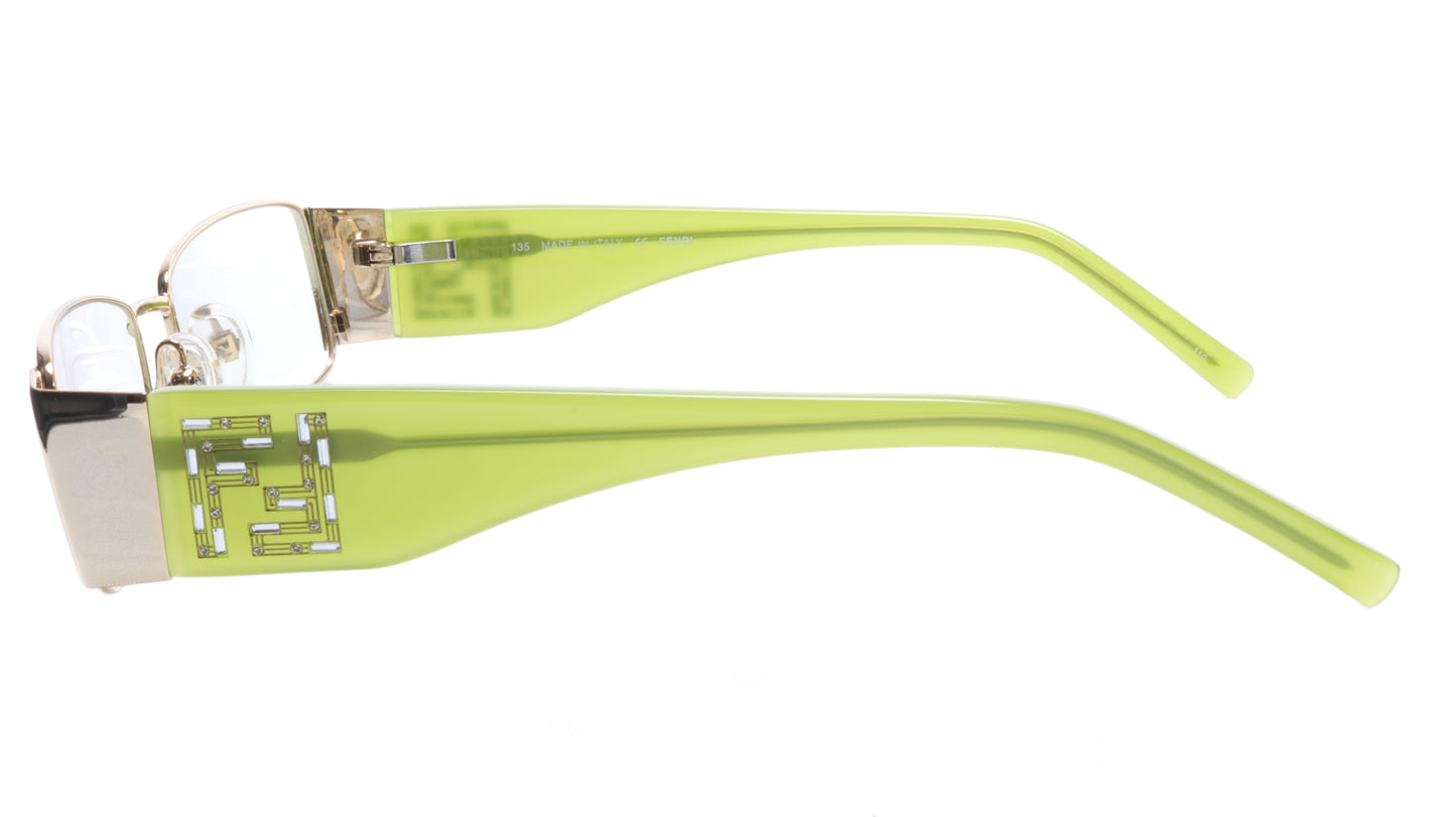 FENDI Eyeglasses Frame F923R (714) Metal Gold Light Green Italy 52-16-135, 28 - Frame Bay